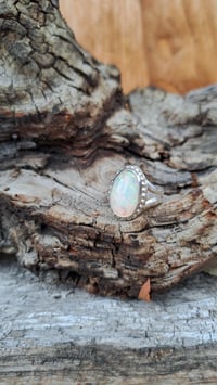Image 2 of 6ct Ethiopian Opal, Sterling Silver Ring size 8