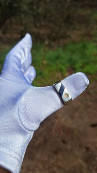 Image 4 of Lapis Lazuli and Opal~~ Inlay Ring