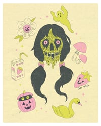 strawberry ghoul 8x10 print
