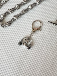 Headphone Bear Keychain - Hematite