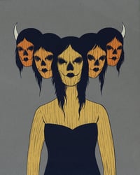 pumpkin demon goddess 8x10 print