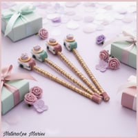 Image 3 of Handmade Whimsical Rose Garden Wedding Wands: Wedding Favors
