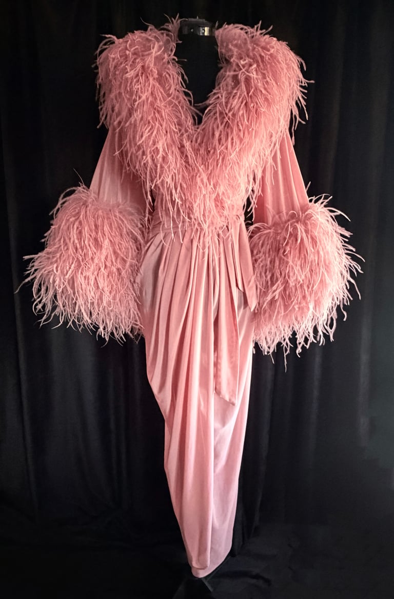 Rose Deluxe Sheer "Selene" Dressing Gown Special Order