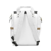 Image 2 of Diaper Backpack — 'MOM' Graphic (Est. 2026) | Multifunctional Baby Bag for New Moms