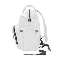 Image 3 of Diaper Backpack — 'MOM' Graphic (Est. 2026) | Multifunctional Baby Bag for New Moms
