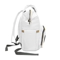Image 4 of Diaper Backpack — 'MOM' Graphic (Est. 2026) | Multifunctional Baby Bag for New Moms