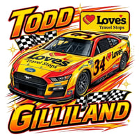 Image 7 of 🏁🔥 10” x 7” NASCAR Driver Signs – 3D UV Printed