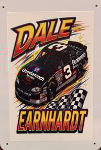 Image 1 of 🏁🔥 10” x 7” NASCAR Driver Signs – 3D UV Printed