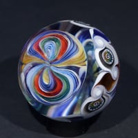 Image 6 of Double Sided Bowtie Murrini Marble