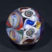 Image 2 of Double Sided Bowtie Murrini Marble