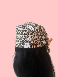 Image 1 of Cheetah Kitty scrub cap