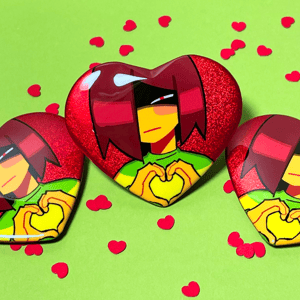 Image of Deltarune Heart Buttons