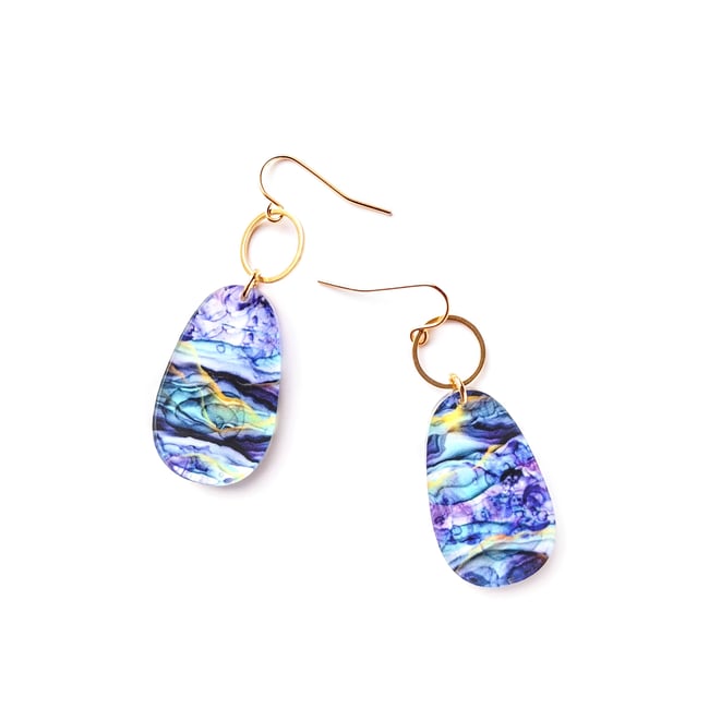 Aquarius Hues | Acrylic Earrings 