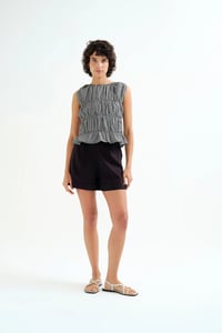 Image 3 of TOP CUADROS VICHY NEGRO