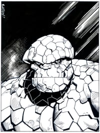 Image 1 of NEW BEN GRIMM, The Thing 9" x 12" Sketch!