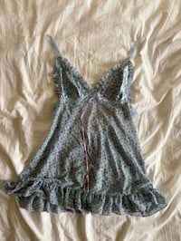 Image 1 of Vintage Y2K rare 2003 Victoria’s Secret turquoise floral babydoll cami