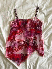 Image 2 of Vintage Y2K Mexx layered asymmetrical floral cami 