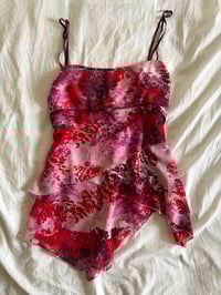 Image 4 of Vintage Y2K Mexx layered asymmetrical floral cami 