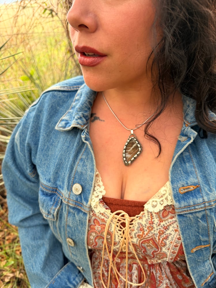 Image of Butterfly Wing Stained Glass Pendant 6/6