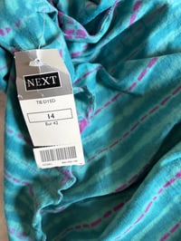 Image 4 of Vintage Y2K blue and purple tie dye halterneck cami with embellishment on neckline 