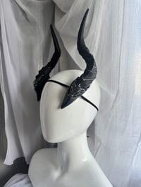 Image 4 of Filagree Succubus Horns | Silver | Large