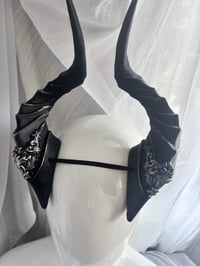 Image 3 of Filagree Succubus Horns | Silver | Large