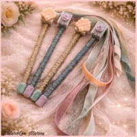 Image 1 of Handmade Whimsical Romantic Laced Wedding Wands: Wedding Favors