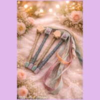 Image 2 of Handmade Whimsical Romantic Laced Wedding Wands: Wedding Favors