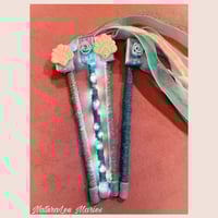 Image 3 of Handmade Whimsical Romantic Laced Wedding Wands: Wedding Favors