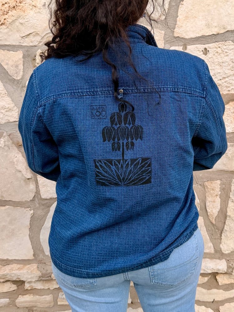 Image of Hand Stamped Denim Chore Jacket — Yucca & Agave