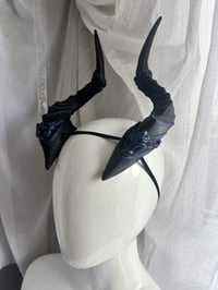 Image 4 of Filagree Succubus Horns | Blue | Large