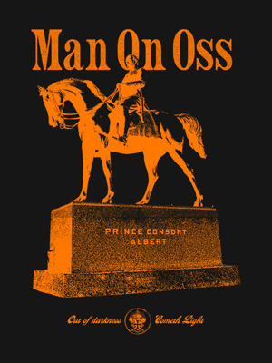 Image of Man On Oss T-Shirt | Black 🐎