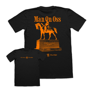 Image of Man On Oss T-Shirt | Black 🐎