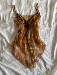 Image 6 of Vintage Y2K asymmetrical hem boho cami with sparkle detail and sequin detail on bust 