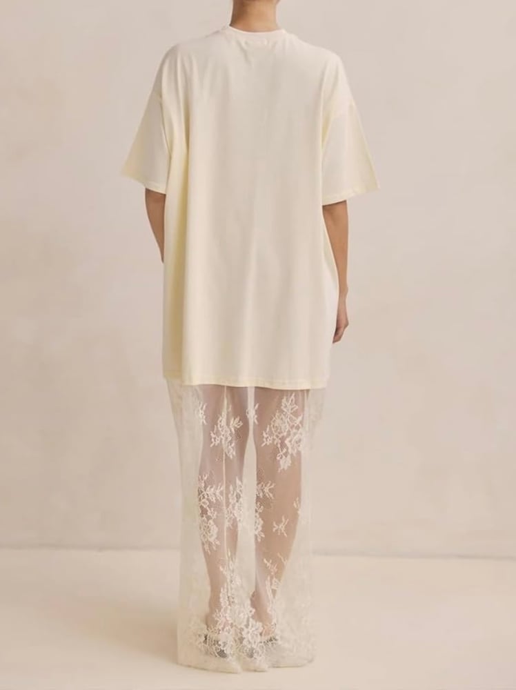 Image of Lace Tshirt Maxi 