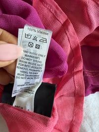 Image 3 of Vintage Y2K pink contrast sequin cami with gold sequins 