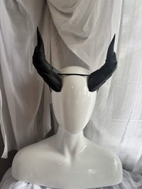 Image 1 of (PREORDER) Black Dragon Horns | Large
