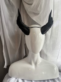 Image 4 of (PREORDER) Black Dragon Horns | Large
