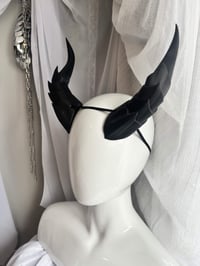 Image 3 of (PREORDER) Black Dragon Horns | Large