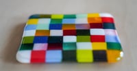 Image 4 of rainbow checkerboard coasters - set of 4