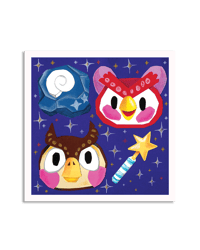 Animal Crossing Blathers Mini Print