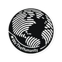 Image 2 of #WeTheHumanity badge sticker - US/International Shipped