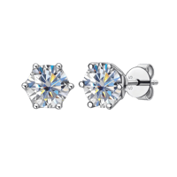 Image 1 of Moissanite Stud Earrings