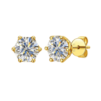Image 2 of Moissanite Stud Earrings