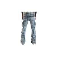Image 5 of Embellish Light Blue Hawk Cargo Jeans