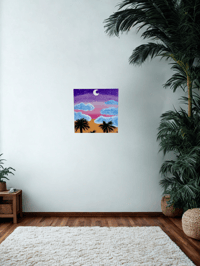 Image 1 of Sunset Palms🌅 Print 10x10