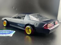 Image 1 of 1/24 Dark Blue Camaro w/15x10 Gold