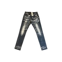 Image 1 of Embellish Dark Blue Biker Jeans
