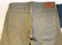 Image 8 of Oni denim 527 secret denim green dye selvedge jeans, made in Japan, size 34
