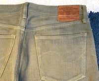 Image 9 of Oni denim 527 secret denim green dye selvedge jeans, made in Japan, size 34